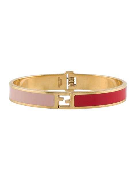 fendi fendista black and pink bangle bracelet 8ag132